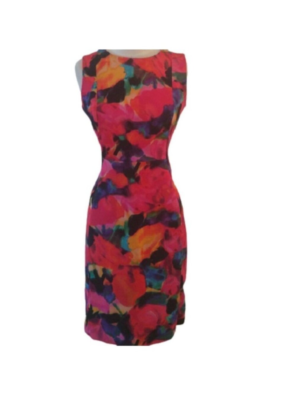 Shelby & Palmer Floral Sheath Dress, Multicolor, Size 6